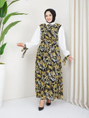 Uslu Moda Turkish Women's Chiffon Maxi Dress - U63 - Tuzzut.com Qatar Online Shopping
