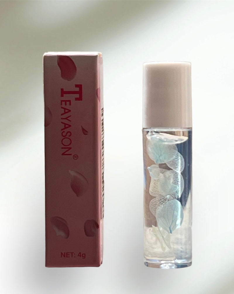 TEAYASON Petal Lip Oil Transparent Lip Gloss Clear Cute Balm Liquid Lipstick - Tuzzut.com Qatar Online Shopping