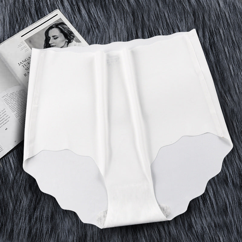 5 Pcs Women Ice Silk Seamless High Waist Panties CN606 - Tuzzut.com Qatar Online Shopping