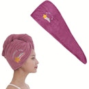 Microfibre Magic Hair Fast Dryer Turban Towel Bath Wrap Hat Quick Dry Cap - Tuzzut.com Qatar Online Shopping