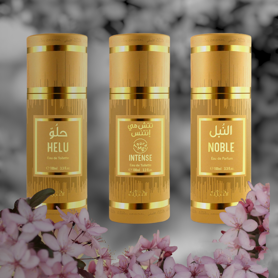 Helu + Touch Me Intense + Noble Unisex Spray Perfumes 100ml by Nabeel (3 in 1 Bundle Pack) Helu + Touch Me Intense + Noble Unisex Spray Perfumes 100ml by Nabeel (3 in 1 Bundle Pack)