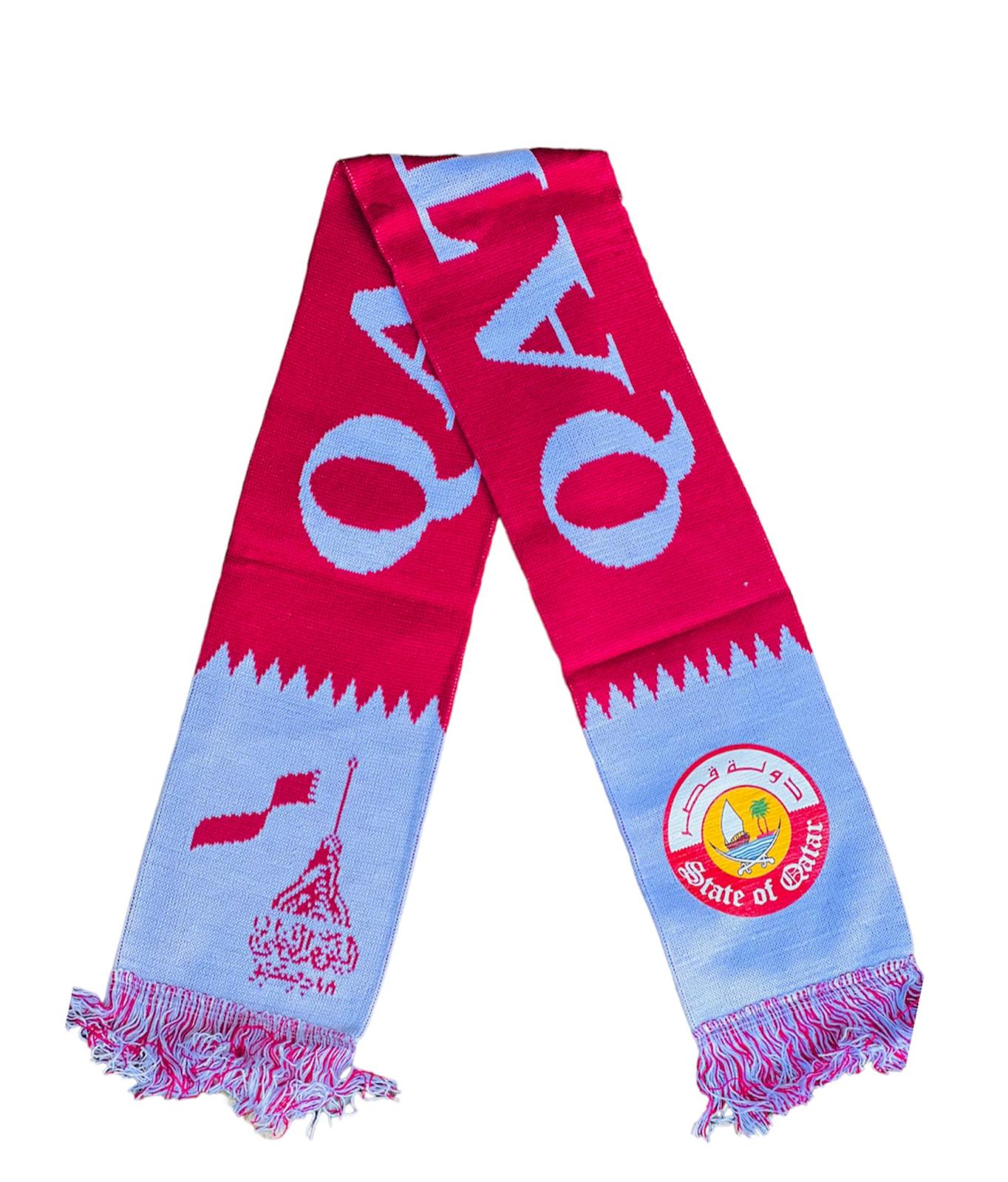 Qatar Flag Muffler Scarf Shawl Qatar Flag Muffler Scarf Shawl