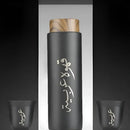 Vertik Stainless Steel Thermos Vacuum Flask Coffee Bottle With Cups Gift Set - Tuzzut.com Qatar Online Shopping