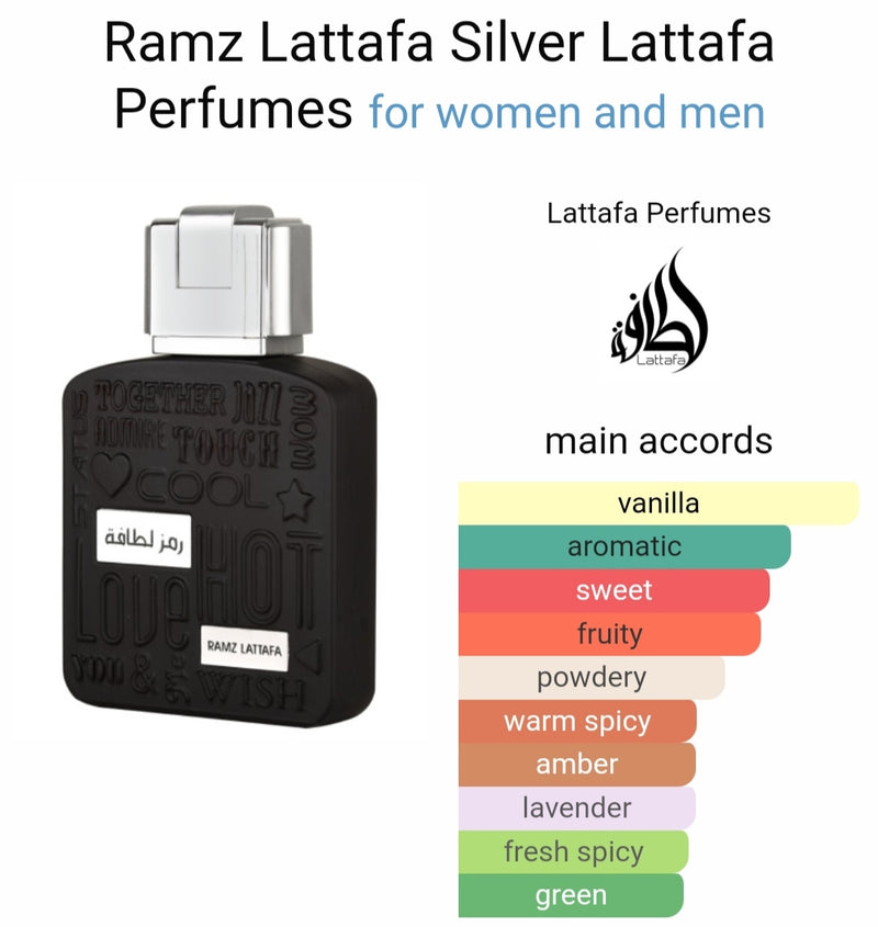 Ramz Lattafa Silver EDP - 100ML By Lattafa - Tuzzut.com Qatar Online Shopping