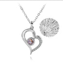 Love Projection Necklace For Women Stainless Steel Couple Necklace S7745210 - TUZZUT Qatar Online Shopping