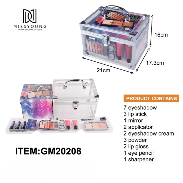 Miss Young Mega Box Makeup Set in Transparent Box - GM20208 - TUZZUT Qatar Online Shopping