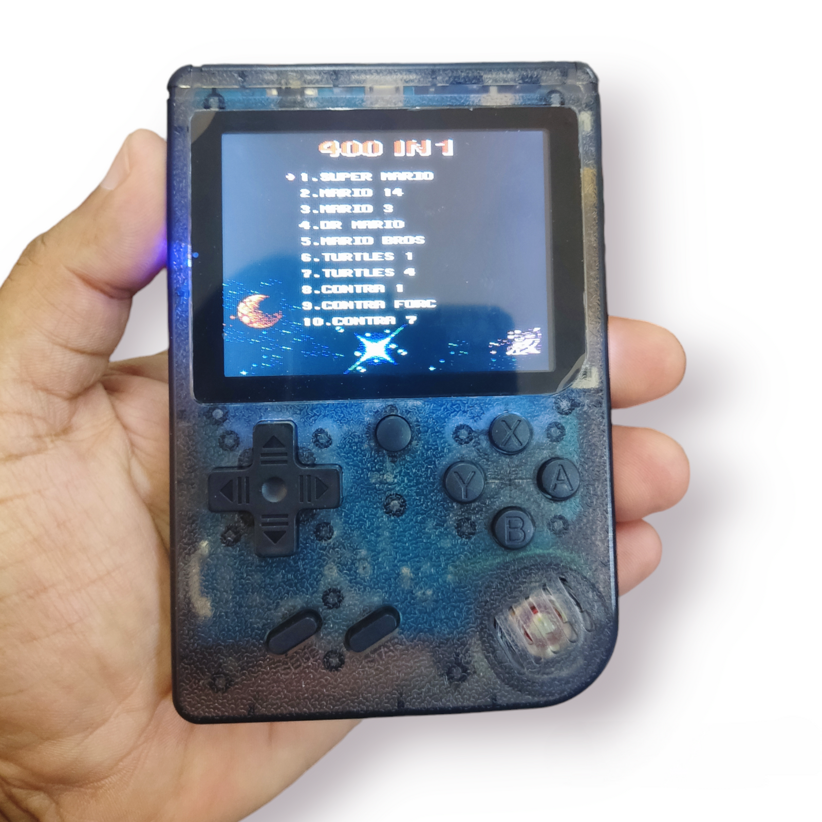 Handheld 400 Retro Games in 1 Mini Game Box Console Clear Black Handheld 400 Retro Games in 1 Mini Game Box Console Clear Black