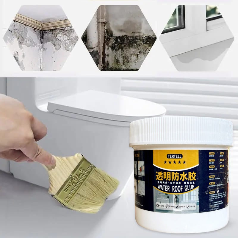 Waterproof Transparent Sealing Coating Leak-Free Glue Adhesive Strong Sealant Home Repair - (Pack of 3 Pcs x 200g)