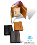 Mako Shark Bifold Medium Card Holder Money Wallet Genuine Leather 586-21N - TUZZUT Qatar Online Shopping