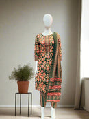 Women Cotton Mix Floral Printed Kurta Pant Dupatta Set - TPS355 - TUZZUT Qatar Online Shopping