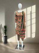 Women Cotton Mix Floral Printed Kurta Pant Dupatta Set - TPS355 - TUZZUT Qatar Online Shopping