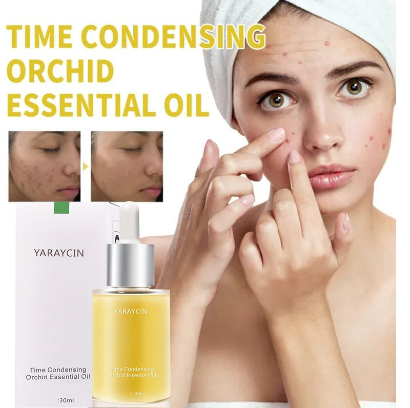 2 Pcs YARAYCIN Time Condensing Orchid Essential Oil 30ml - Moisturizing, Whitening, Soothing, Anti-Acne, Anti-Aging