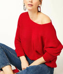 Women's Knitted Off Shoulder Sweater - OFS01 - TUZZUT Qatar Online Shopping