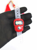 2 Pcs Ramadan Eid Gift Set - Prayer Beads + Digital Tasbih Counter - Red - TUZZUT Qatar Online Shopping