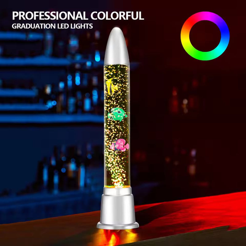 Led Lamp Bubble Fish Floor Lamp Magma Lamp Multi-Color Artificial