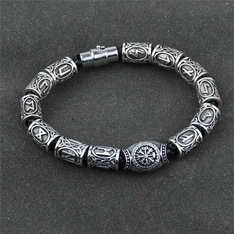 Mens Womens Viking Bracelet Decoration Bangles With Charms Beads - Tuzzut.com Qatar Online Shopping