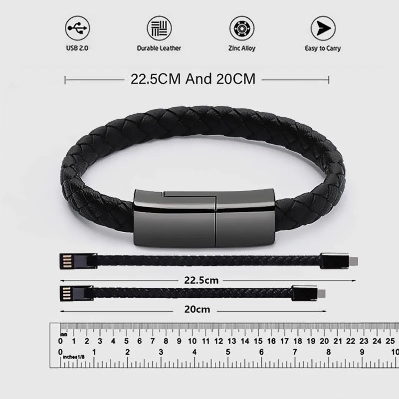 Bracelet USB Cable Portable Fast Charging USB For iPhone Bracelet USB Cable Portable Fast Charging USB For iPhone