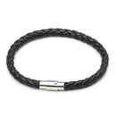 Black Leather Bracelet Friendship Bracelets - Tuzzut.com Qatar Online Shopping
