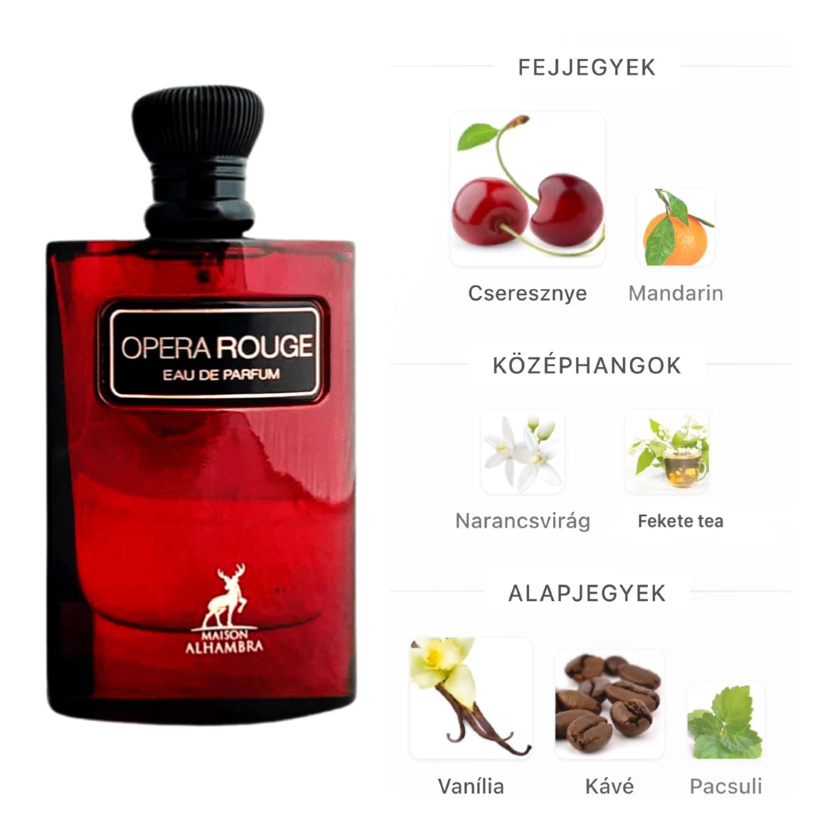 MAISON ALHAMBRA OPERA ROUGE UNISEX EDP 100 ML MAISON ALHAMBRA OPERA ROUGE UNISEX EDP 100 ML