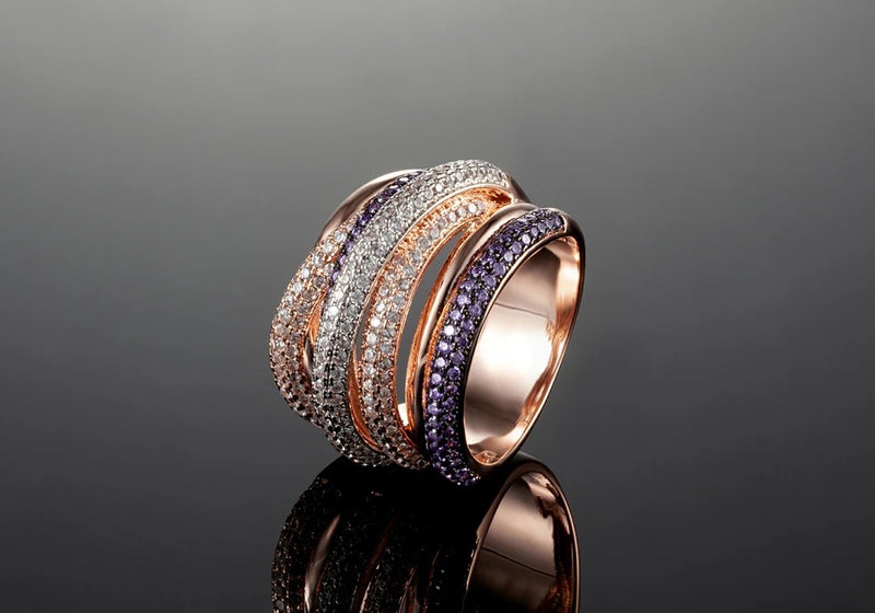 Fashion wedding rings jewelry for women gifts rings - Tuzzut.com Qatar Online Shopping
