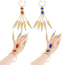 Girls Bracelet High Shine Finger Bracelet 5 Long Finger Nails Indian Thai One-piece Finger Bracelet - Tuzzut.com Qatar Online Shopping