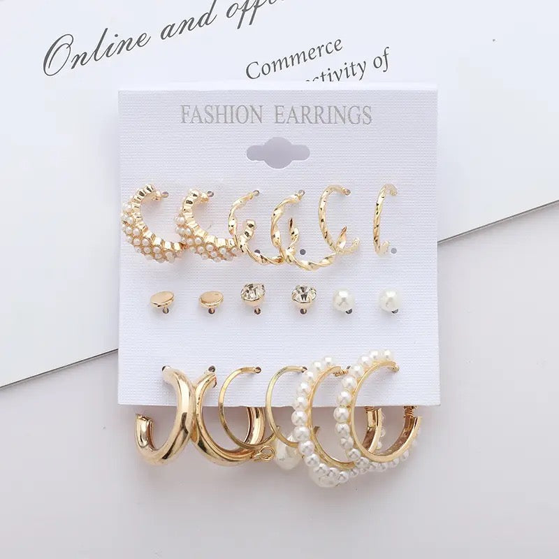 Women Fashion Simple Design Earrings - Tuzzut.com Qatar Online Shopping