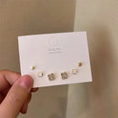 Women Fashion Earrings 3set - Tuzzut.com Qatar Online Shopping
