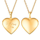 Love Heart Photo Locket Necklace - Tuzzut.com Qatar Online Shopping
