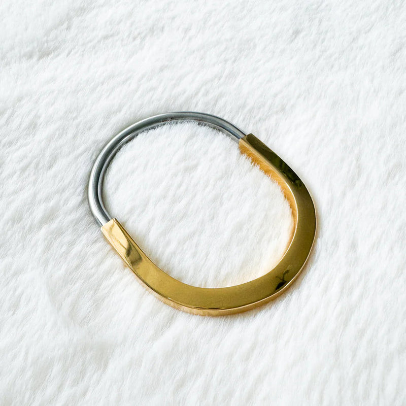 Gold and Silver Connect Bangle