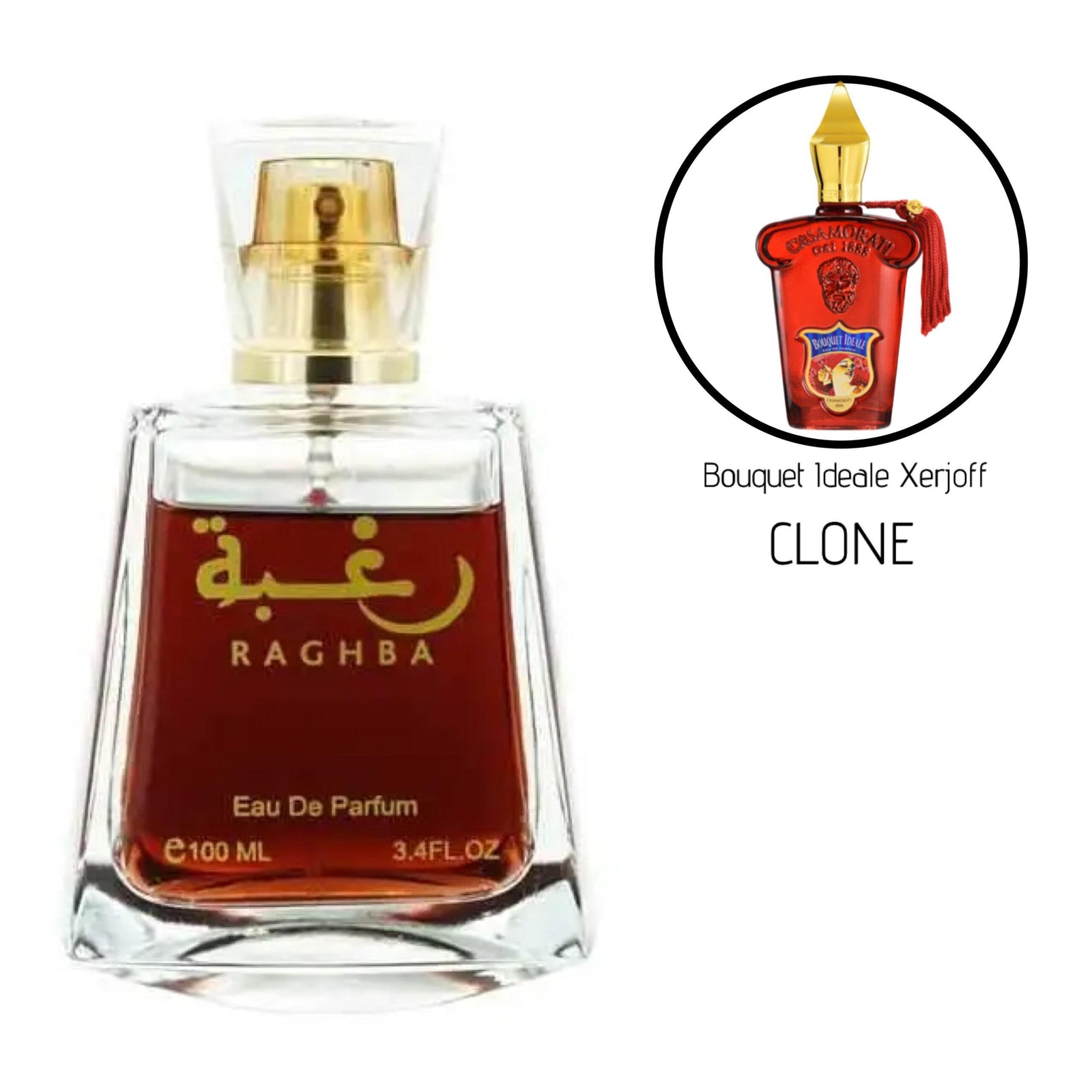 Raghba Unisex Perfume EDP - 100ML (3.4oz) W Deo By Lattafa Raghba Unisex Perfume EDP - 100ML (3.4oz) W Deo By Lattafa
