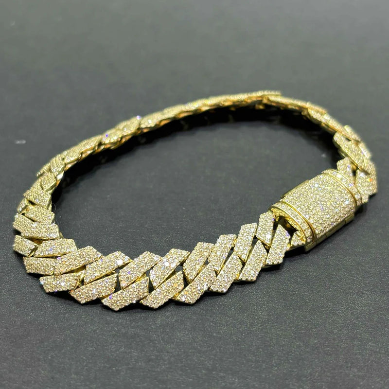 Bust Down Cuban Link Bracelet LB77 - TUZZUT Qatar Online Shopping