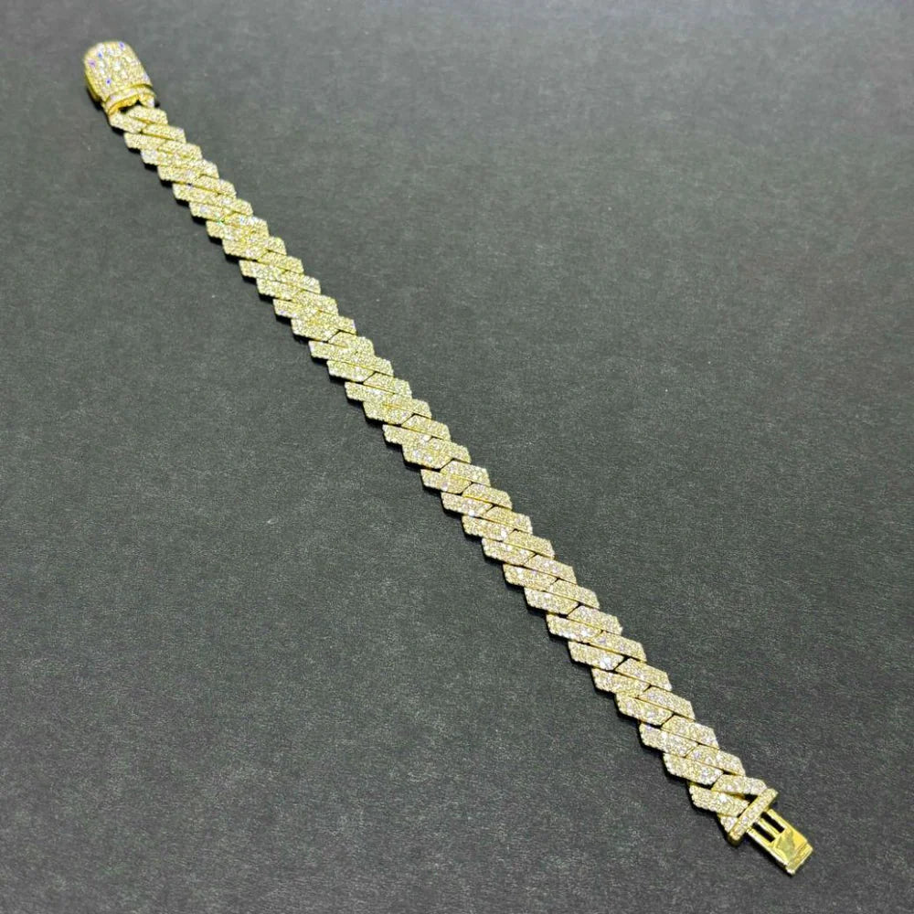 Bust Down Cuban Link Bracelet LB77 Bust Down Cuban Link Bracelet LB77