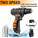 12V Multifunction Drill Screwdriver 2 Speed Electric Cordless Drill Driver Bits Set - Tuzzut.com Qatar Online Shopping
