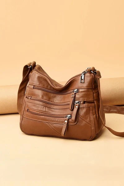 Leather Lightweight Crossbody Bag YS443 Leather Lightweight Crossbody Bag YS443