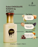Al-Nuaim Dubai Chocolate Kunafa 9.9 ml Attar Roll-On Perfume - TUZZUT Qatar Online Shopping