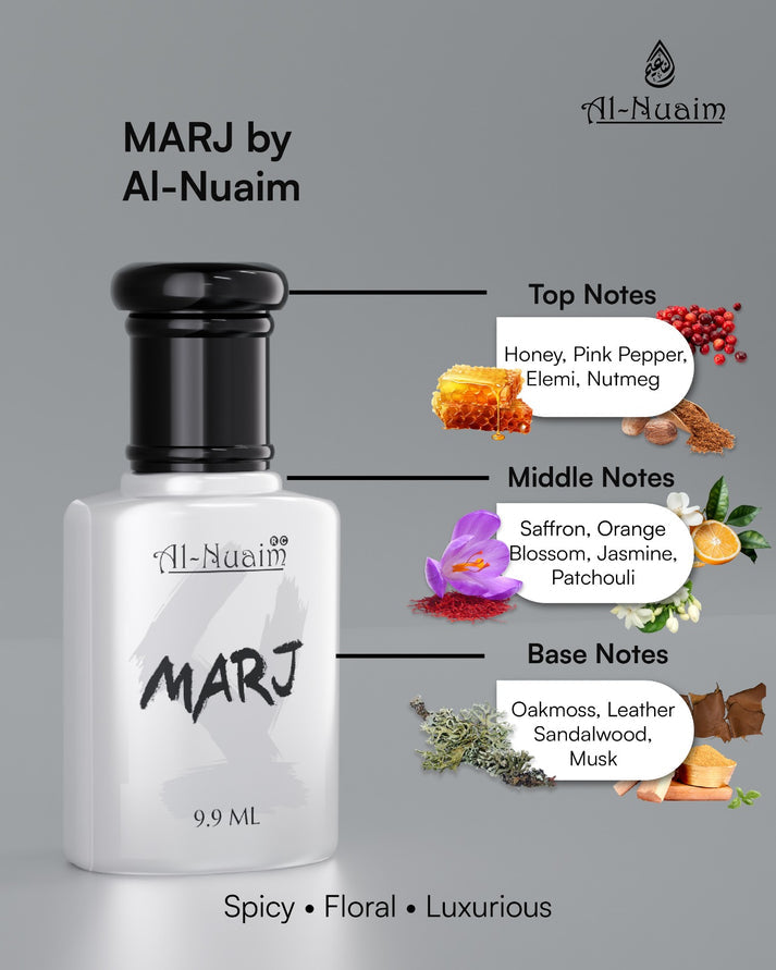 Al-Nuaim Marj 9.9 ml Attar Roll-On Perfume Al-Nuaim Marj 9.9 ml Attar Roll-On Perfume