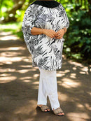 Patterned Long Sleeves 2 Pcs Top And Pant Set TS44 - TUZZUT Qatar Online Shopping