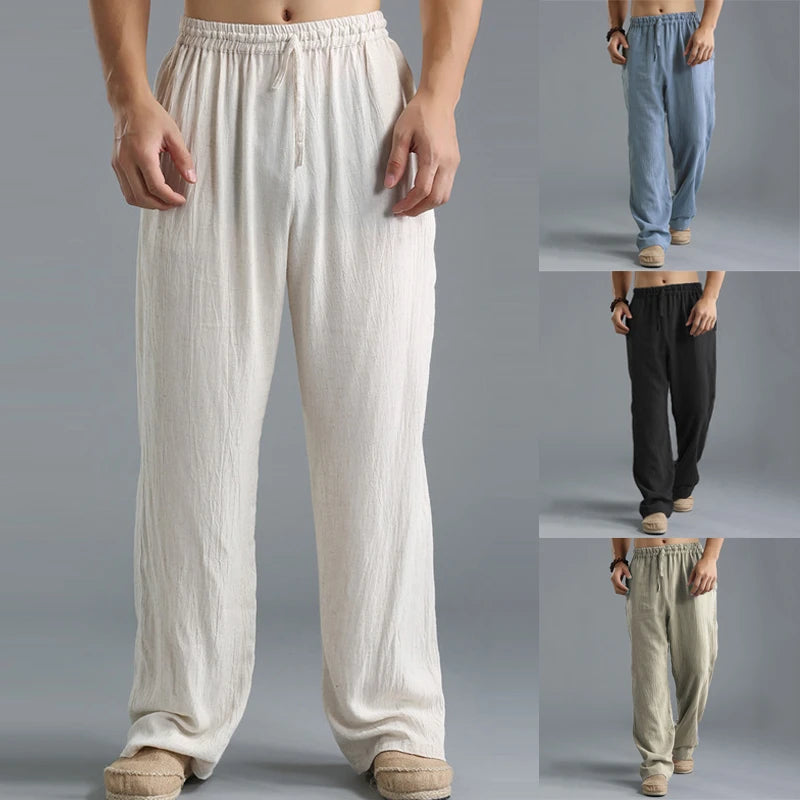 INCERUN Brand Men's Thin Section Loose Straight Pants Solid Casual Pants Men Summer Large Size Wide Leg Joggers S1261094 INCERUN Brand Men's Thin Section Loose Straight Pants Solid Casual Pants Men Summer Large Size Wide Leg Joggers S1261094
