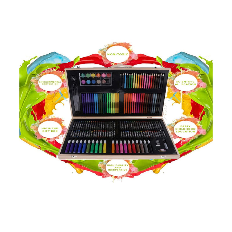 Kids Painting Set Box 180 Pcs KBX-180 - TUZZUT Qatar Online Shopping