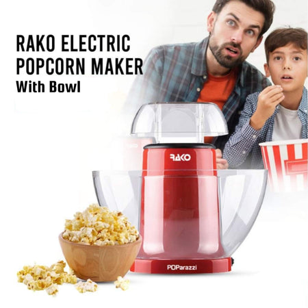Rako Electric POParazzi Popcorn Maker with Bowl