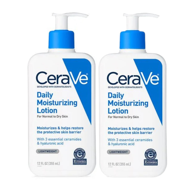 CeraVe Daily Moisturizing Lotion 355 ml -Multi 2 Pcs Pack