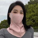 UPF50+ Summer New 3D Breathable Sunscreen Mask Cartilage Anti-ultraviolet Sunshade Neck Protection Long Ice Skin Mask - TUZZUT Qatar Online Shopping