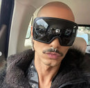 Oversized Fashion 4k Wrap Around UV Shades Sunglasses For Men Women Big Frame Black Shades Luxury Brand Design Punk Sun Glasses - TUZZUT Qatar Online Shopping