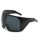 Oversized Fashion 4k Wrap Around UV Shades Sunglasses For Men Women Big Frame Black Shades Luxury Brand Design Punk Sun Glasses - TUZZUT Qatar Online Shopping
