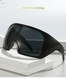 Oversized Fashion 4k Wrap Around UV Shades Sunglasses For Men Women Big Frame Black Shades Luxury Brand Design Punk Sun Glasses - TUZZUT Qatar Online Shopping