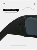 Oversized Fashion 4k Wrap Around UV Shades Sunglasses For Men Women Big Frame Black Shades Luxury Brand Design Punk Sun Glasses - TUZZUT Qatar Online Shopping