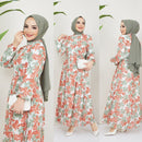 Uslu Moda Turkish Women's Chiffon Ayrobin Maxi Dress - U53 - Tuzzut.com Qatar Online Shopping