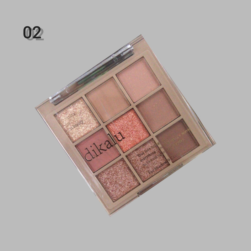 9Eyeshadow Palette Matte Glitter Eye Shadow Makeup Cosmetics For Women - Tuzzut.com Qatar Online Shopping