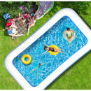Inflatable Swimming Pool 1.8m Three Layer Blue Door Standard Set 15034 - TUZZUT Qatar Online Shopping