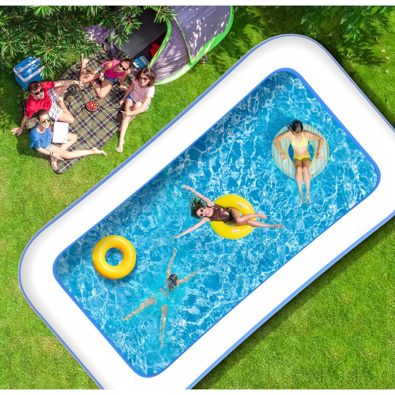 Inflatable Swimming Pool 1.8m Three Layer Blue Door Standard Set 15034 - TUZZUT Qatar Online Shopping